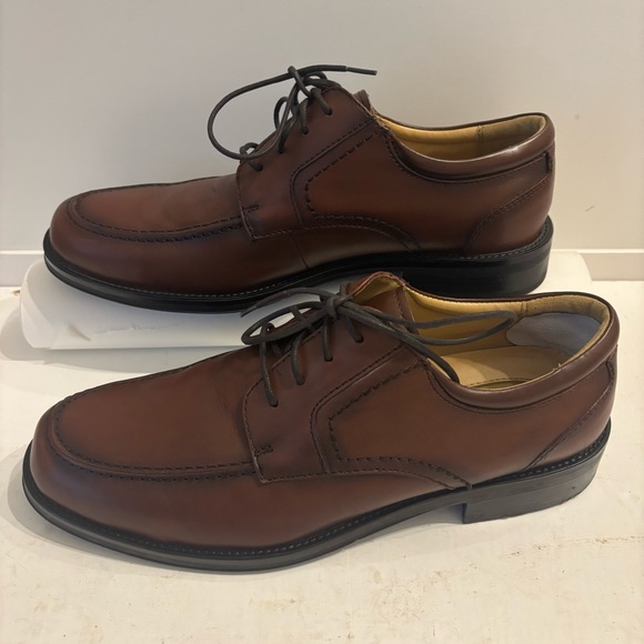 Chaps Dark Brown Leather Men's Oxfords Leather Upper Size 9 M - Picture 1 of 8